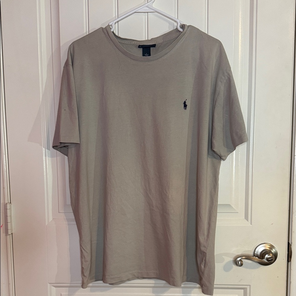Ralph Lauren Light Gray Tee with Logo